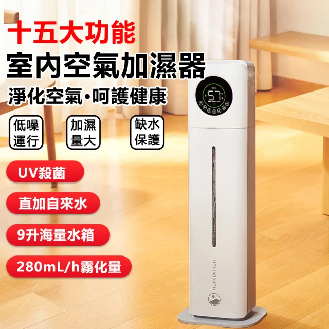 【BURES】空氣淨化加濕器 UV殺菌噴霧器(9L大容量)