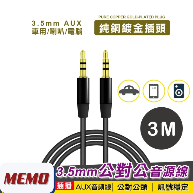 【MEMO】3M公對公3.5mm AUX音源線(AL300)