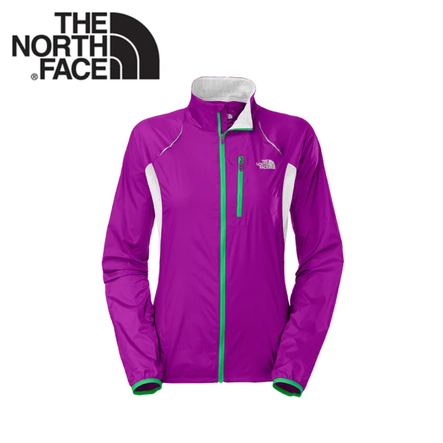 【The North Face】女 防潑風衣外套 《紫紅》CKP7／夜間(悠遊山水)