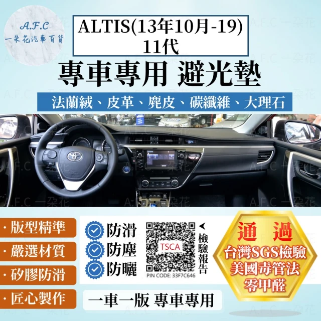 【一朵花汽車百貨】TOYOTA 豐田 11代 ALTIS 13-19 法蘭絨 麂皮 碳纖維 超纖皮革 大理石皮革 避光墊