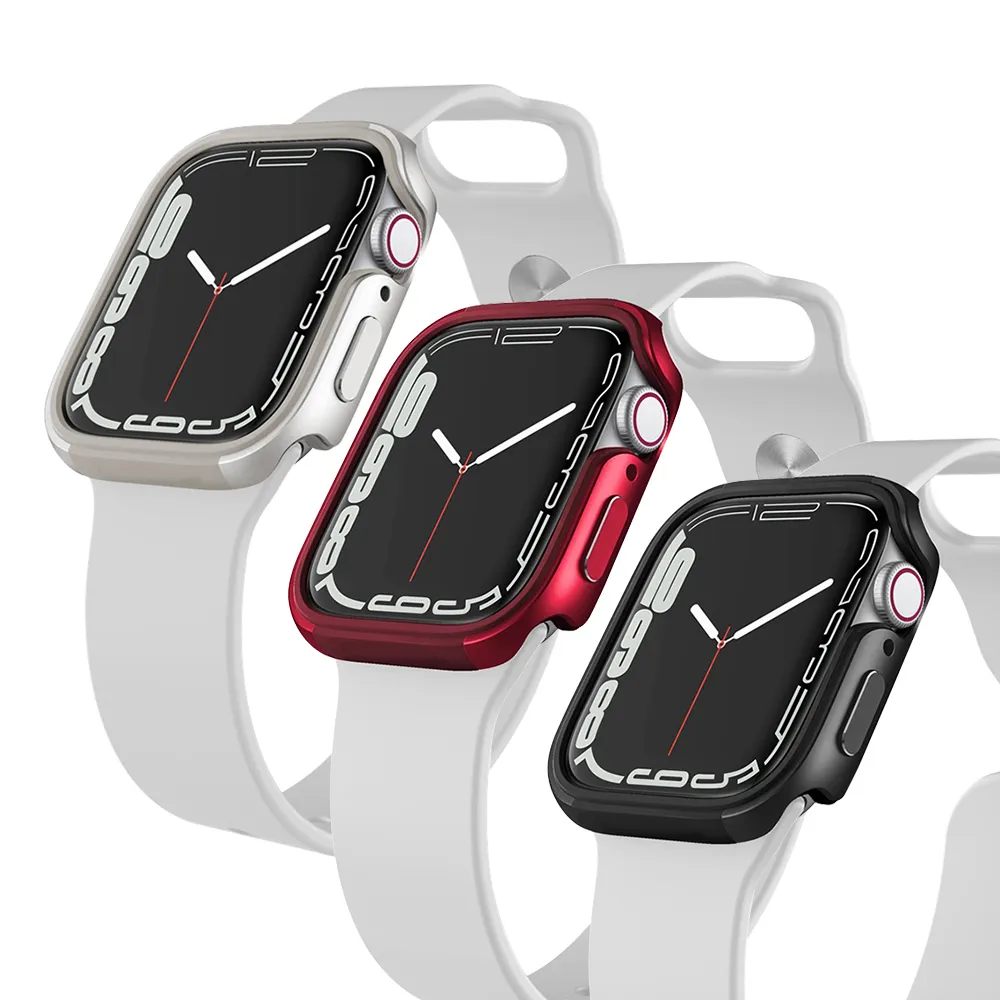 【刀鋒Edge】Apple Watch Series 8/7 41mm 鋁合金雙料保護邊框殼