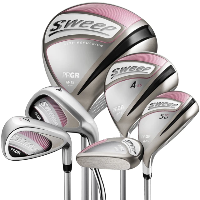 【PRGR】PRGR Sweep M-15 女用套桿(#1高反發+4木+7木+U6+#7-P+A+S+1推/Lady/Pink/11支不含袋)