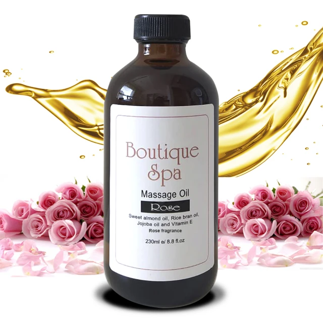 【Boutique Spa】玫瑰女王植物按摩油230ml(玫瑰護膚第一選擇)