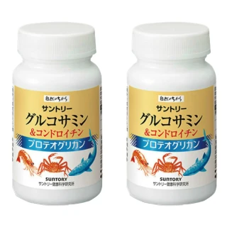 【Suntory 三得利】固力伸 葡萄糖胺+鯊魚軟骨 60日份(180錠 x2罐)
