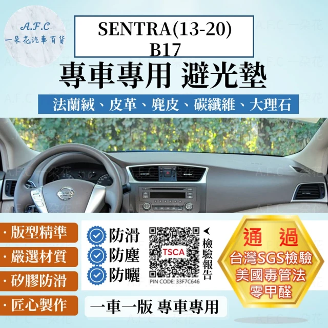 【一朵花汽車百貨】Nissan 日產 SENTRA B17 13-19年 法蘭絨 麂皮 碳纖維皮革 超纖皮革 大理石皮革 避光墊