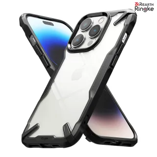 【Ringke】iPhone 14 Pro Max / 14 Pro Fusion X 防撞手機保護殼 黑 迷彩(Rearth 軍規防摔)