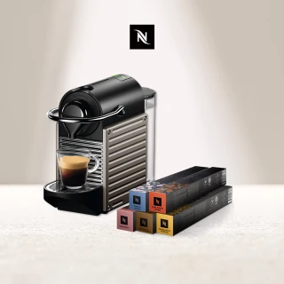 【Nespresso】膠囊咖啡機 Pixie(訂製咖啡時光50顆組)