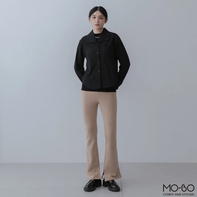 MO-BO【MO-BO】優質時尚大翻領襯衫(上衣)