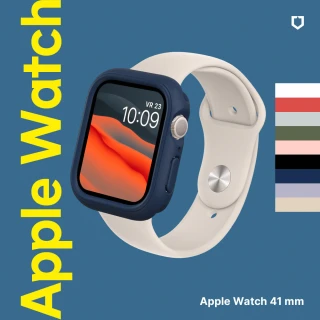 【RHINOSHIELD 犀牛盾】Apple Watch S8/7 41mm CrashGuard NX模組化防摔邊框手錶保護殼