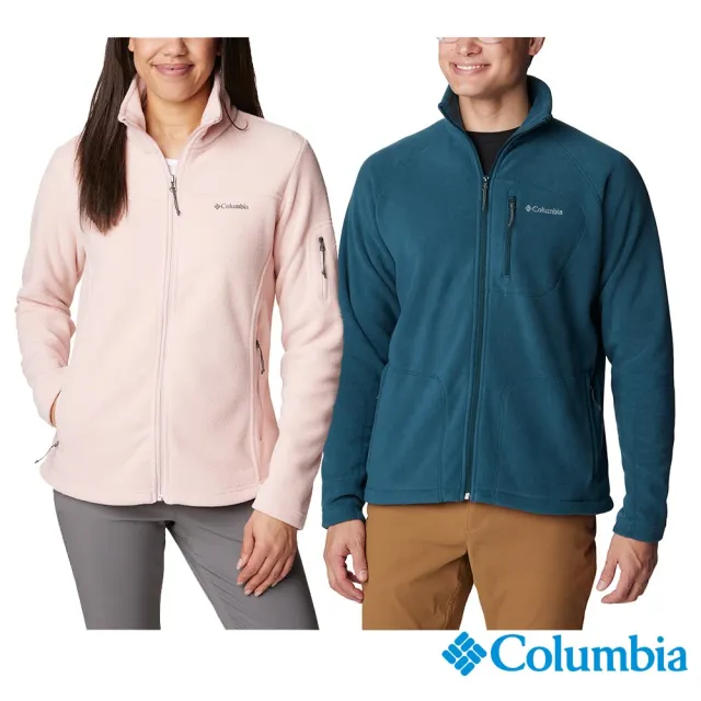 【Columbia 哥倫比亞】男女款- 刷毛立領外套(MOMO特談商品)