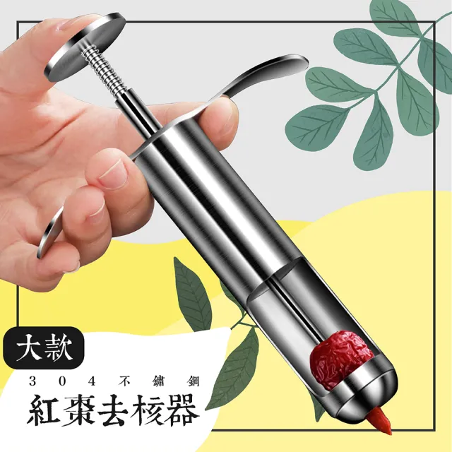 【Fili】大款304不鏽鋼紅棗去核器(水果去籽器 櫻桃山楂取心器)