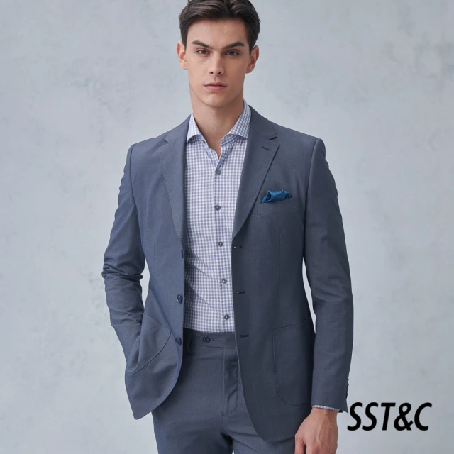 SST&C 新品上市 黑色修身版西裝外套0112308008