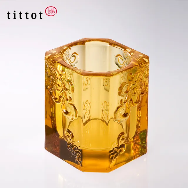 tittot 琉園】欣欣向榮_祝福_吉祥_筆筒(送禮/琉璃/禮物/玻璃/水晶/擺飾