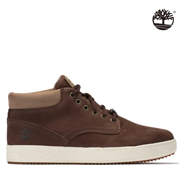 【Timberland】男款深棕色環保纖維輕量緩震休閒鞋(A2FTCV13)