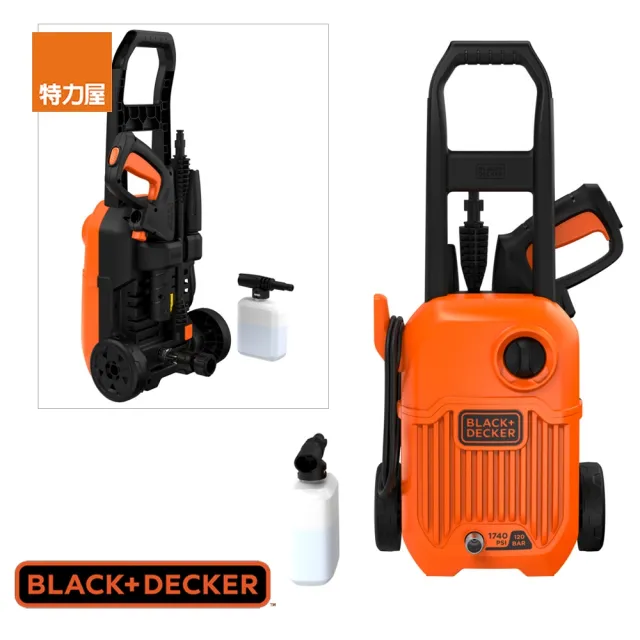 冷暖房/空調 空気清浄器 【特力屋】BLACK+DECKER 120bar 高壓清洗機 BEPW1750