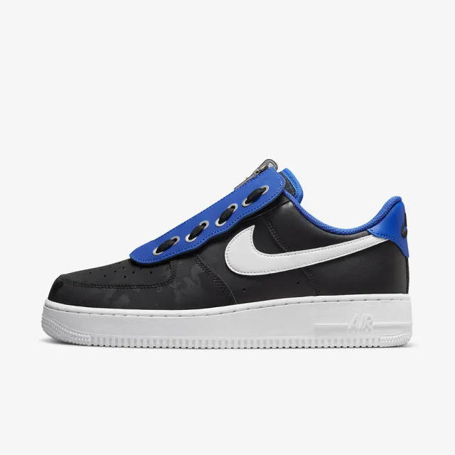 【NIKE 耐吉】AIR FORCE 1 07 SHROUD 黑藍 男鞋(DC8875-001)