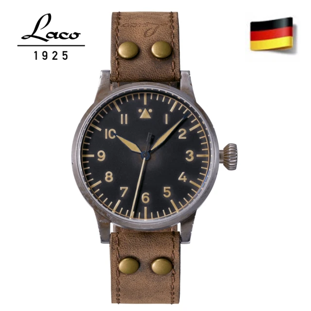 【Laco 朗坤】861933 夜光自動復古機械錶 傳家寶系列(男錶 軍錶 機械錶 45mm)