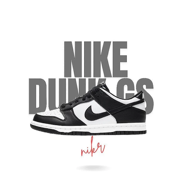 【NIKE 耐吉】Dunk Low GS Black 熊貓 運動 黑白 經典款 大童(CW1590-100)