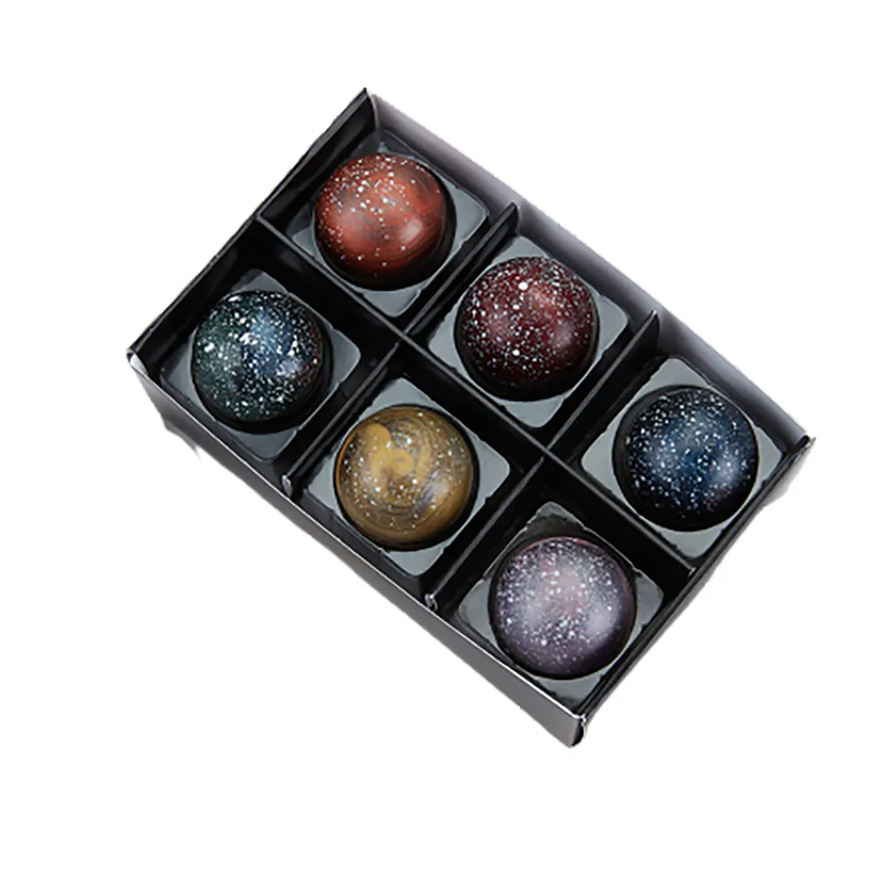 【Joyce巧克力工房】星球巧克力6顆入禮盒(星球巧克力、球形手工巧克力)_母親節禮物