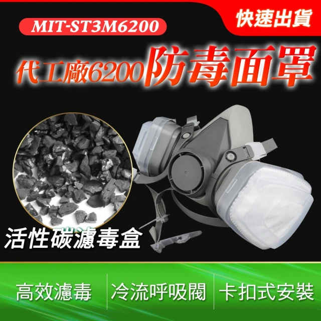 工業噴漆 原單代工 3M6200一組 甲醛裝修 卡扣設計濾毒罐 A-ST3M6200(防細懸浮微粒 防毒面具 活性碳)