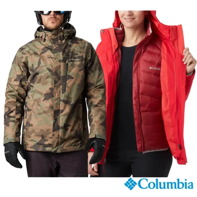 【Columbia 哥倫比亞】男女款- Omni-TECH防水鋁點保暖外套(年終特談商品)