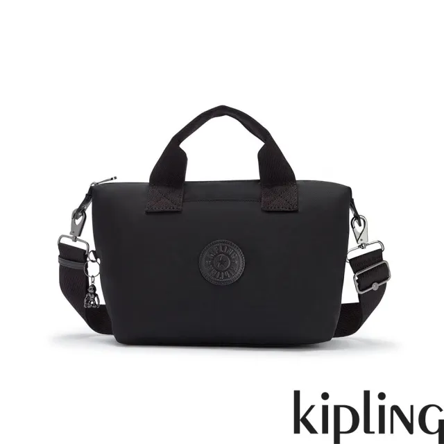 【KIPLING官方旗艦館】極致低調黑簡約手提肩背托特包-KALA MINI