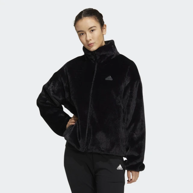 【adidas 愛迪達】運動服 休閒外套 女外套 MET FUR JKT T1(HM7105)