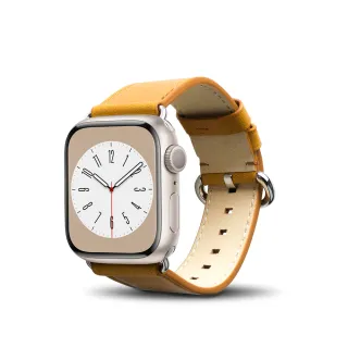 【Alto】Apple Watch 8/7/6/SE/5/4/3/2/1 皮革錶帶 38/40/41mm - 焦糖棕(真皮錶帶 細柔觸感)