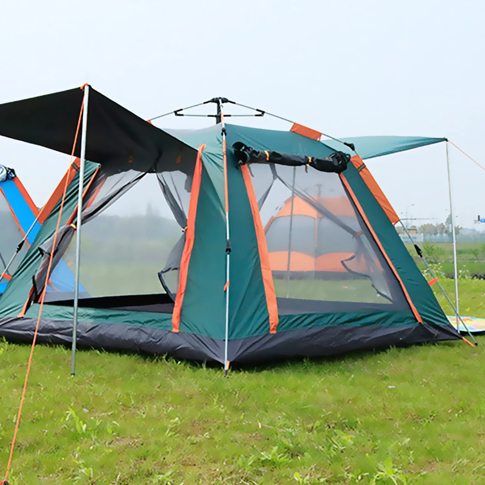 【TAS CAMP】4-5人露營 登山專用 大四方帳篷 240*240 cm(自動帳 野外露營 速開帳 野外帳 露營)