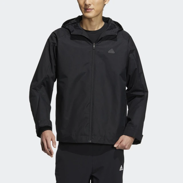 adidas 愛迪達【adidas 愛迪達】外套 男款 運動連帽外套 亞規 TH MH WV JKT 黑 HY5831