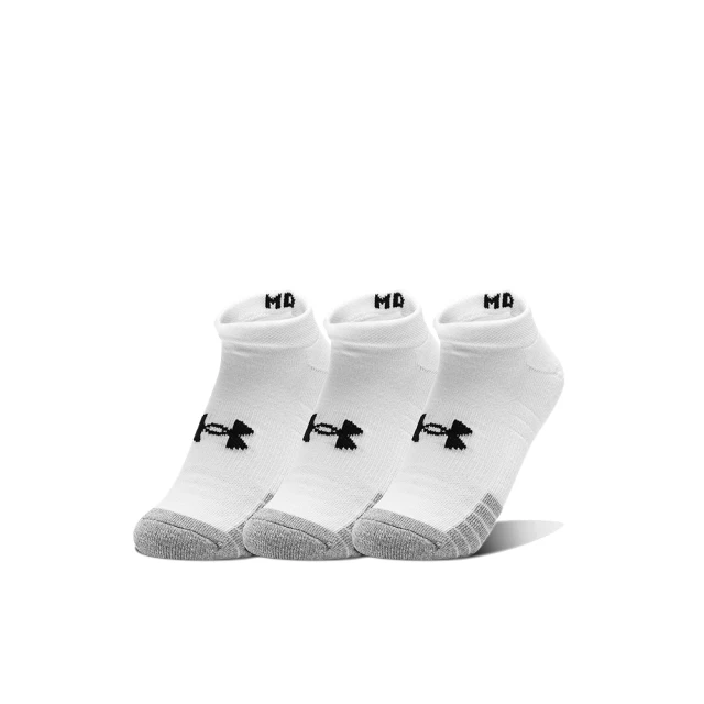 【UNDER ARMOUR】踝襪3入_1346755-101(白)