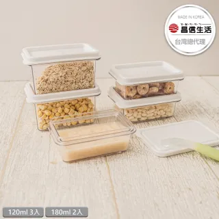 【韓國昌信生活】SENSE冰箱全系列收納盒-副食品輕鬆裝5件組(180mlx2+120mlx3)