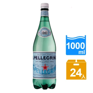 【S.Pellegrino 聖沛黎洛】氣泡礦泉水PET瓶1000mlx2箱(共24入)(最佳賞味期:2023/03/31)