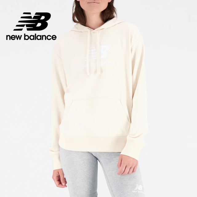 【NEW BALANCE】NB 連帽長袖上衣_女性_奶油杏_WT31533TCM(美版 版型偏大)