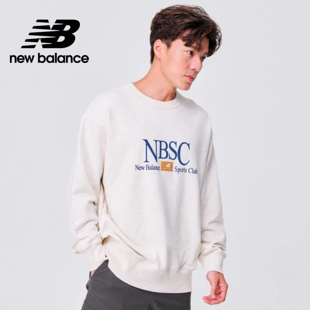 【NEW BALANCE】NB NBSC休閒長袖上衣_男性_米灰色_AMT31556OTH(亞版 版型正常)