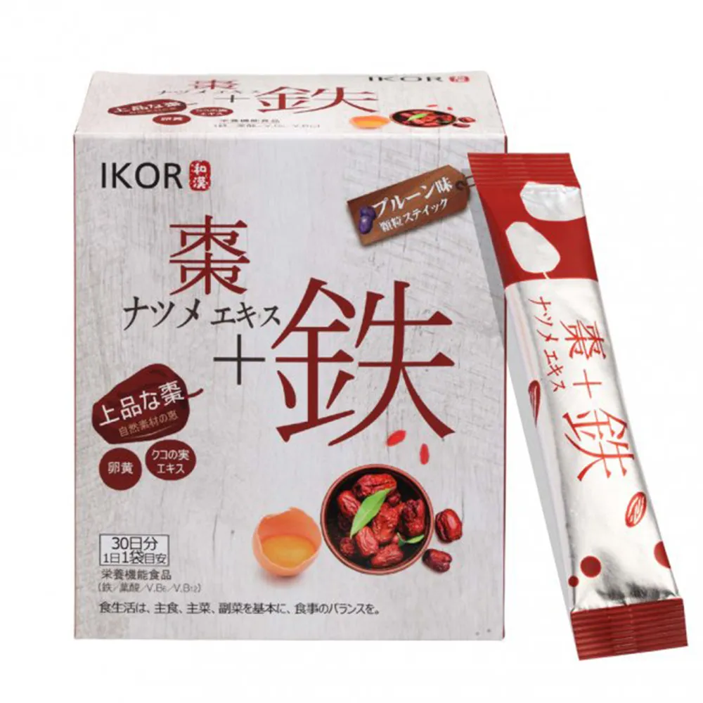 【IKOR】和漢氣巡棗鐵顆粒食品 30日(30袋)