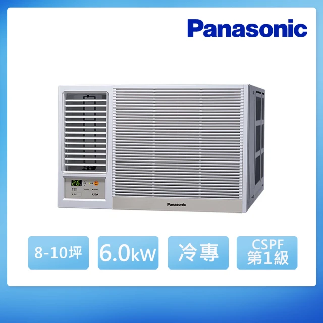 【Panasonic 國際牌】8-10坪 R32 一級能效變頻冷專窗型左吹式冷氣(CW-R60LCA2)