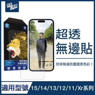 【ZA喆安電競】適用iPhone 14/13/12 mini/Pro/Plus/Pro Max/11/Xr高清鋼化玻璃螢幕保護貼膜(手機保護貼膜)