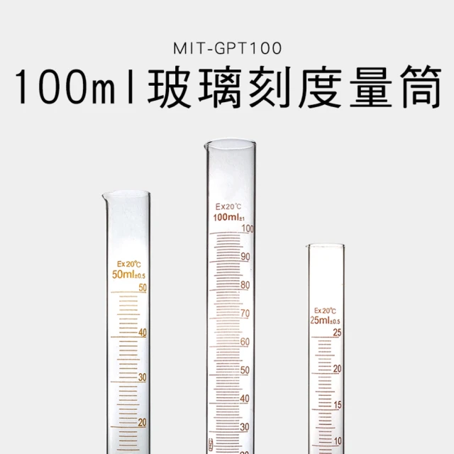 100ml 烘焙帶刻度量杯 食品檢測量 玻璃刻度量筒 耐高溫量杯 實驗室器皿 帶刻度燒杯 耐熱水杯 180-GPT100