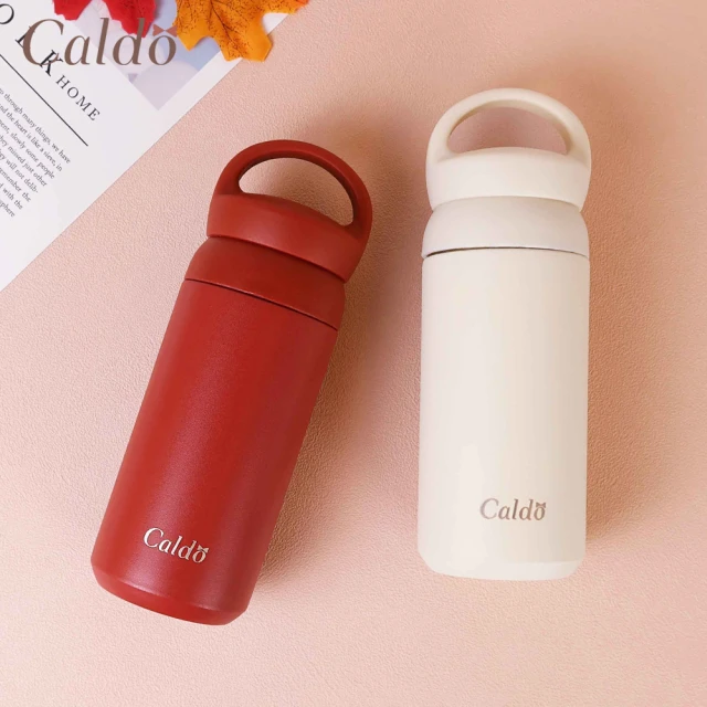 【Caldo 卡朵生活】無印質樸隨身不鏽鋼保溫瓶350ml