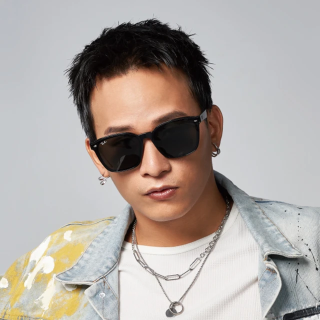 【RayBan 雷朋】膠框太陽眼鏡(黑#RB4392D 60187-66mm)