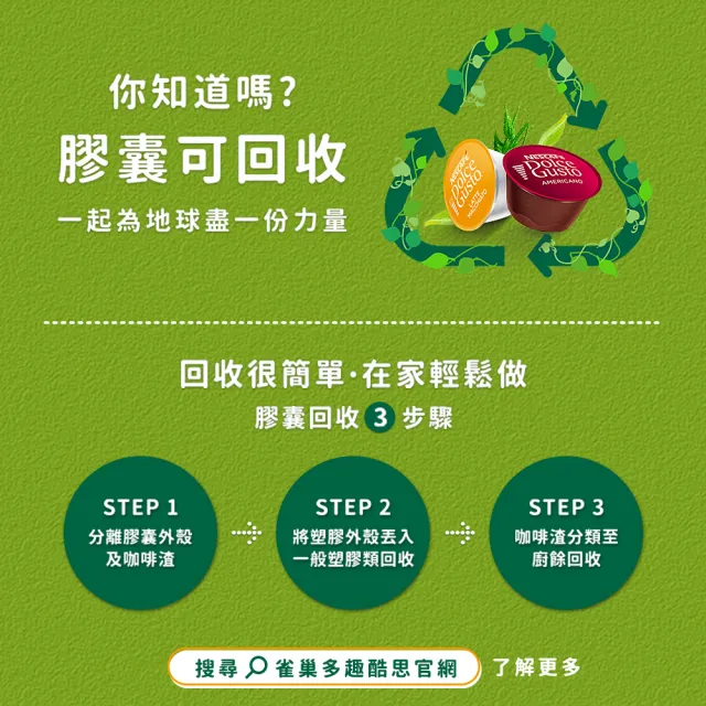 【Nestle 雀巢】Dolce Gusto卡布奇諾咖啡膠囊(16顆x3盒)