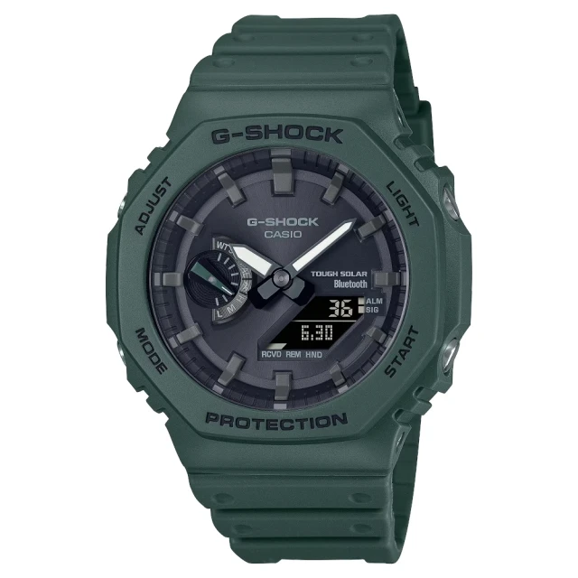 【CASIO 卡西歐】G-SHOCK八角藍芽連線系列(GA-B2100-3A)