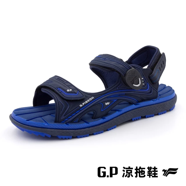 【G.P】中性經典舒適磁扣兩用涼拖鞋G3888-藍色(SIZE:36-44 共三色)