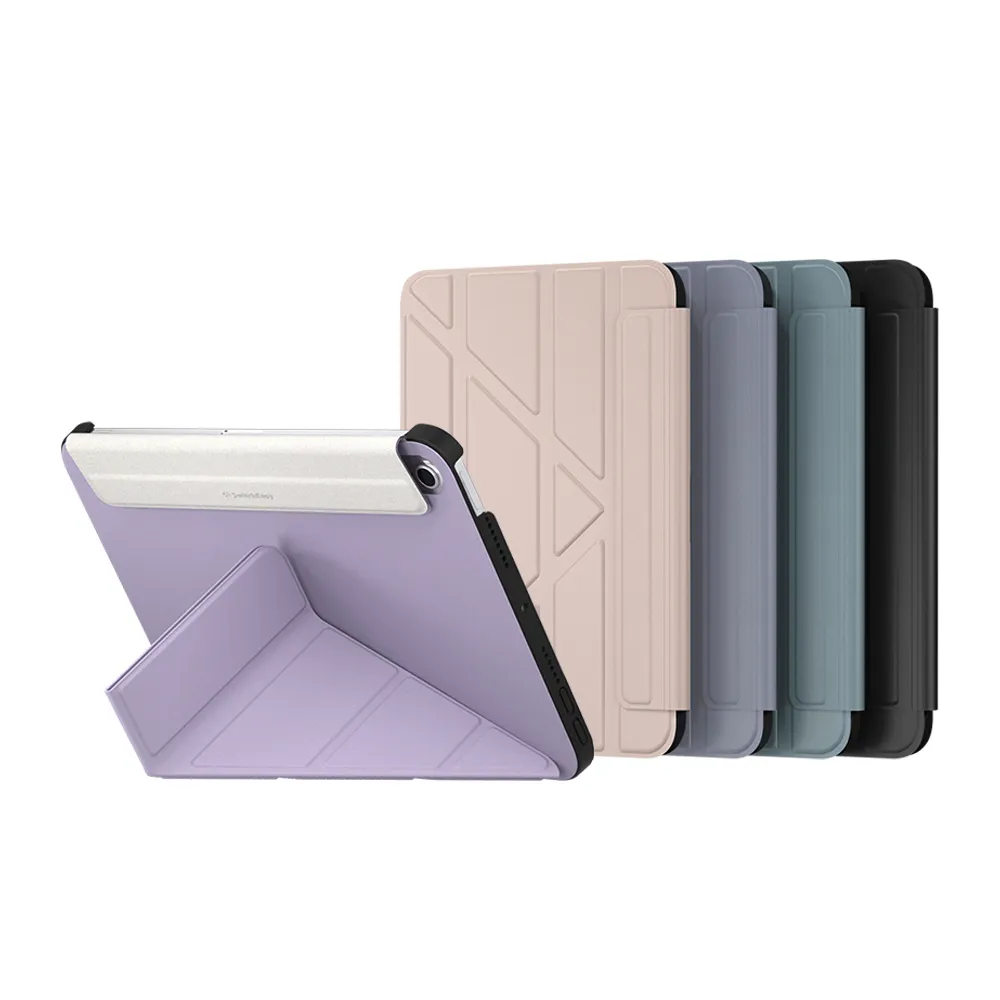 【魚骨牌 SwitchEasy】Origami iPad mini 6 8.3吋 多角度支架折疊式保護套(細絨內襯 柔和舒服)