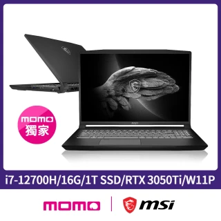 【MSI 微星】Creator M16 A12UD-449TW 16吋QHD電競筆電(i7-12700H/16G/1TB SSD/RTX 3050Ti-4G/Win11 Pro)