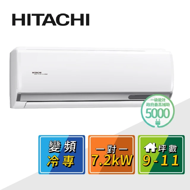 【HITACHI 日立】9-11坪R32一級變頻冷專精品一對一冷氣(RAC-71SP/RAS-71YSP)