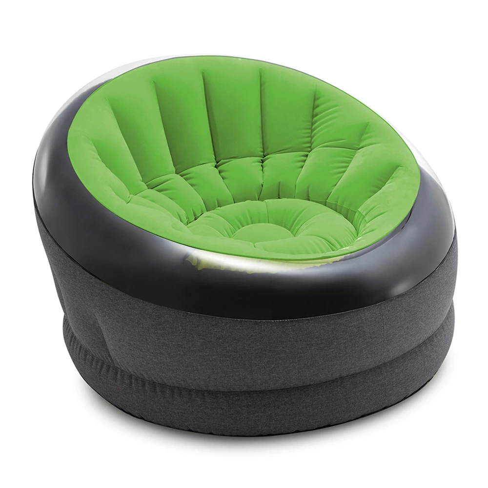 【INTEX】帝國星球椅單寧款充氣沙發懶骨頭-檸檬綠(66581NP)