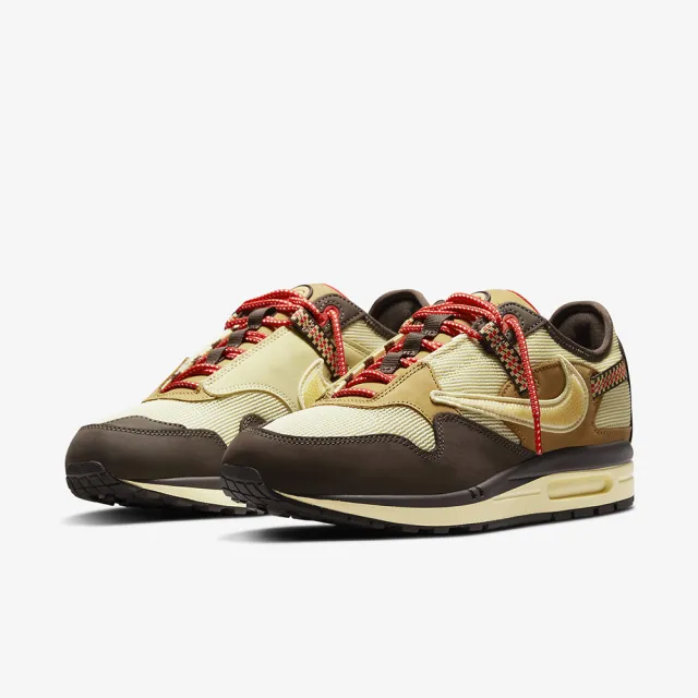 【NIKE 耐吉】AIR MAX 1 CACTUS JACK TRAVIS SCOTT 限量聯名 倒勾 棕色(DO9392-200)