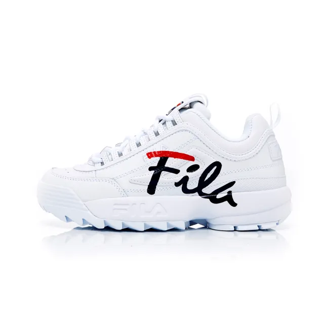 【FILA】DISRUPTOR 2 SCRIPT 中性運動鞋-白(4-C608W-123)